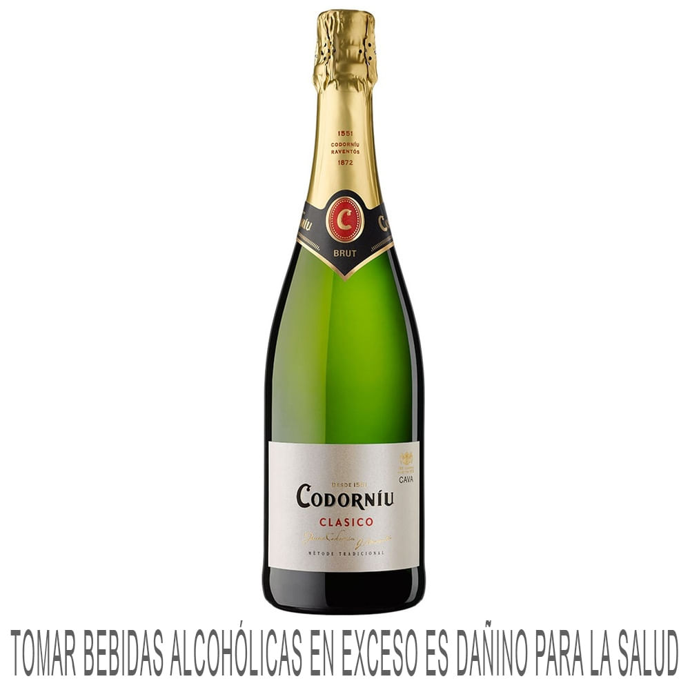 Cava CODORNÍU Clásico Brut Gran Reserva Botella 750ml