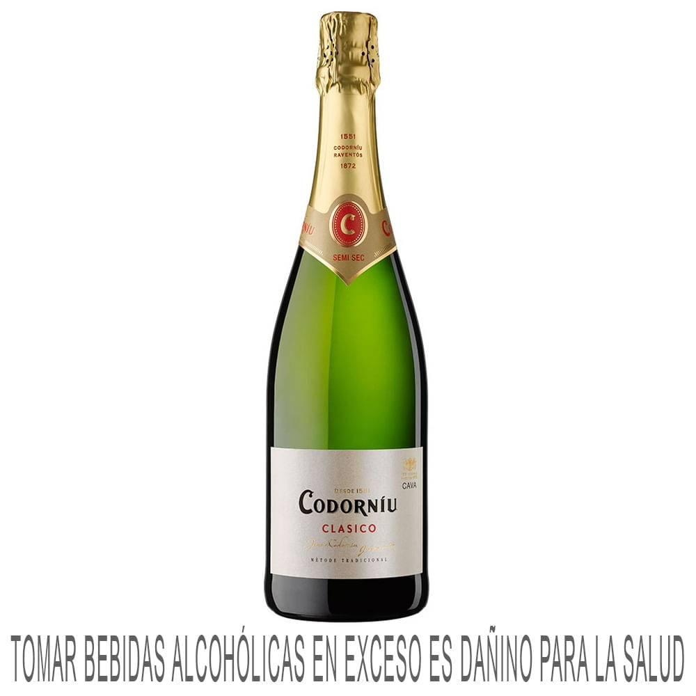 Cava CODORNÍU Clásico Semi Sec Botella 750ml