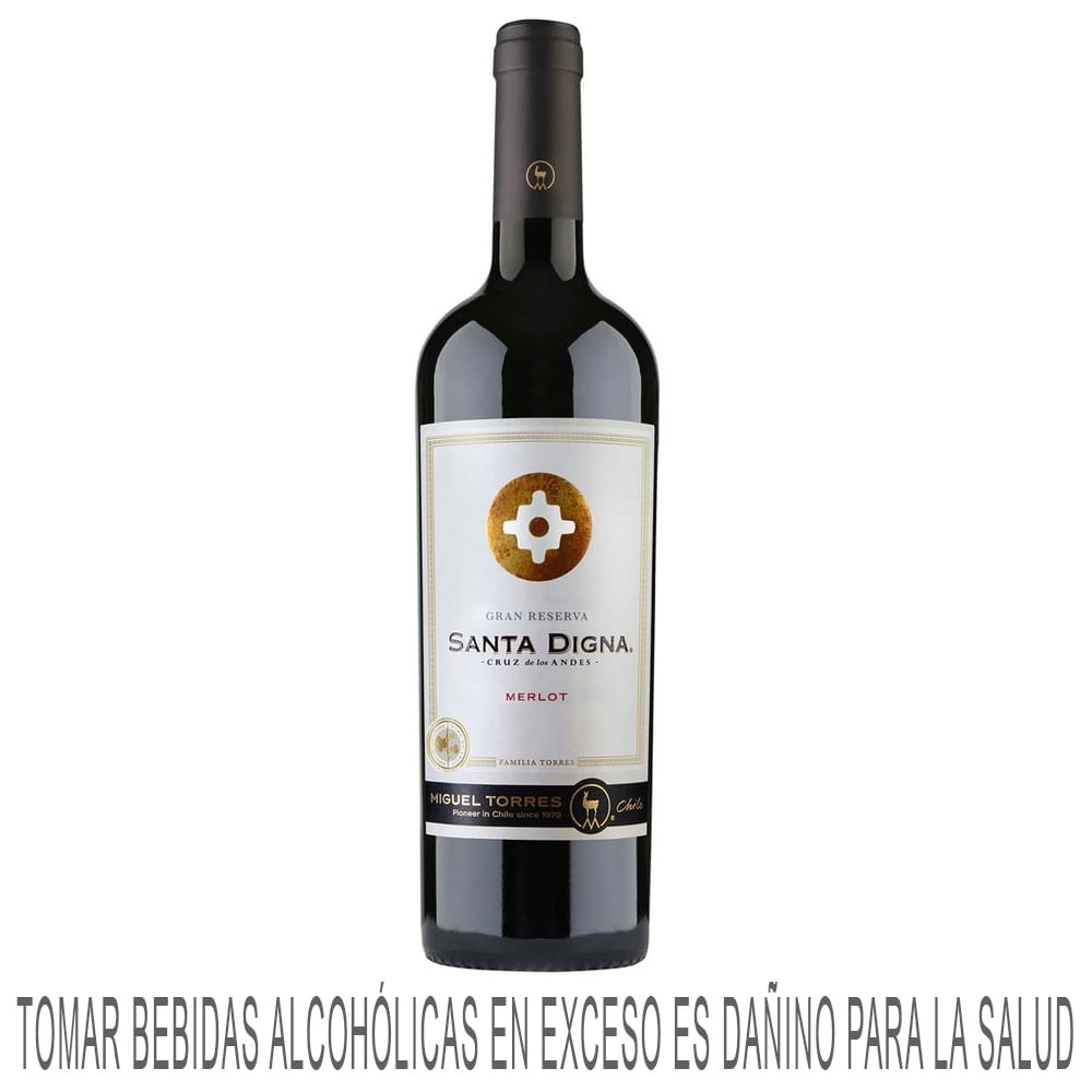 Vino Tinto MIGUEL TORRES Santa Digna Reserva Merlot Botella 750ml