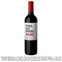 Vino Tinto LAS MORAS Malbec Botella 750ml