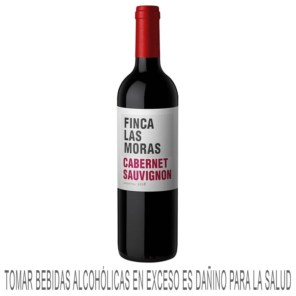 Vino Tinto LAS MORAS Cabernet Sauvignon Botella 750ml