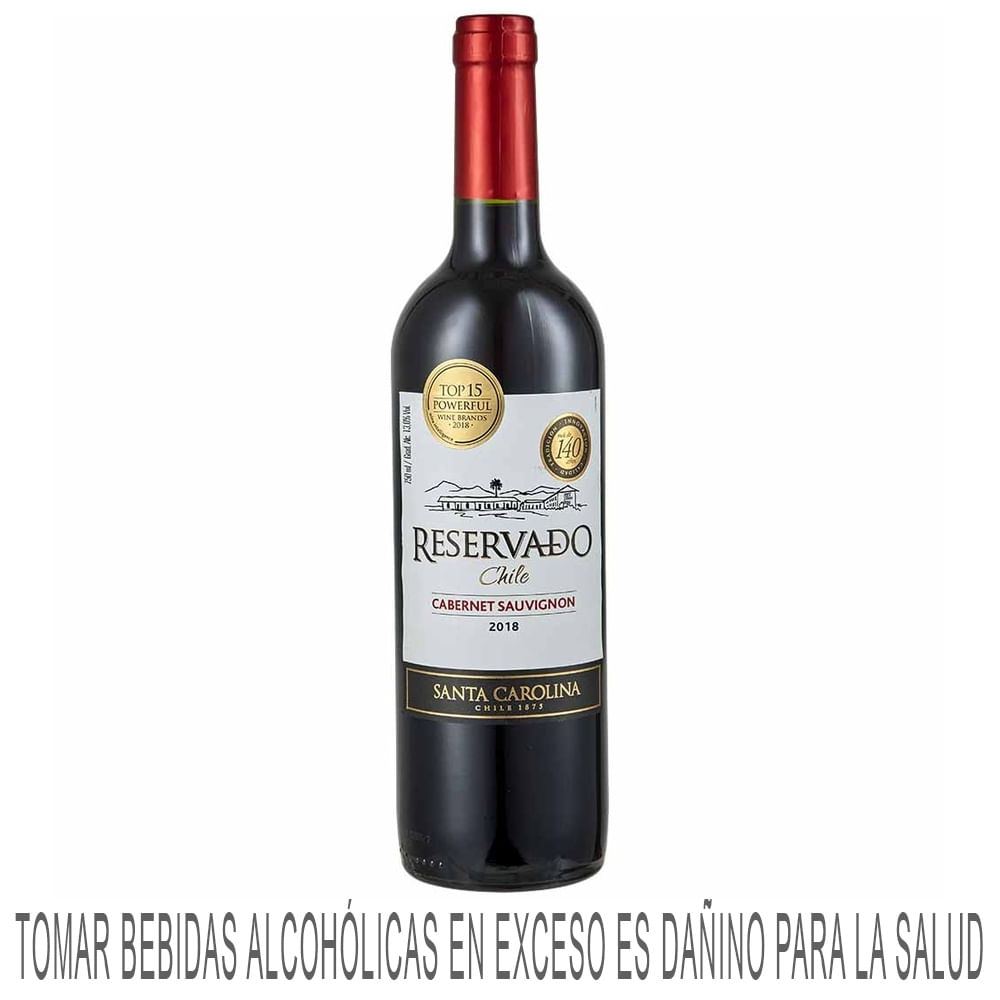 Vino Tinto SANTA CAROLINA Cabernet Sauvignon Reserva de Familia Botella 750ml