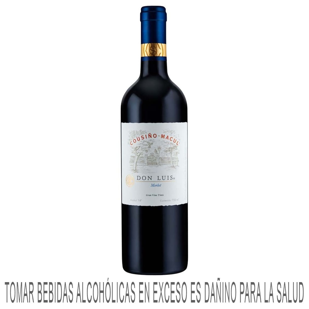 Vino Tinto COUSIÑO MACUL Don Luis Merlot Botella 750ml