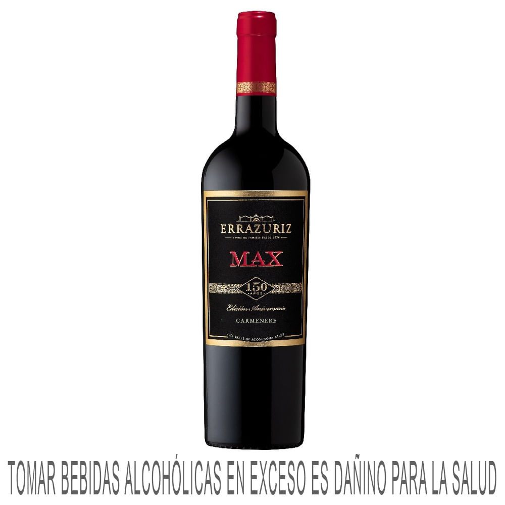 Vino Tinto ERRAZURIZ Max Reserva Carmenere Botella 750ml