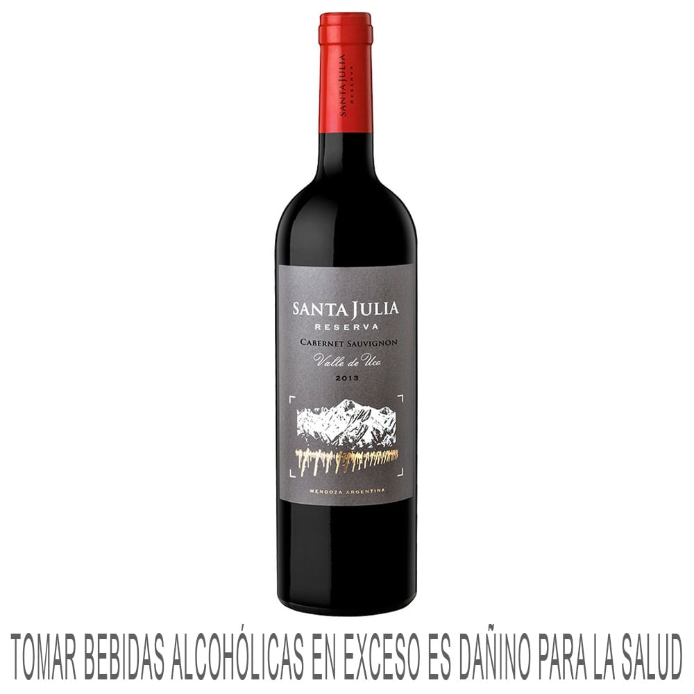 Vino Tinto SANTA JULIA Reserva Cabernet Sauvignon Botella 750ml