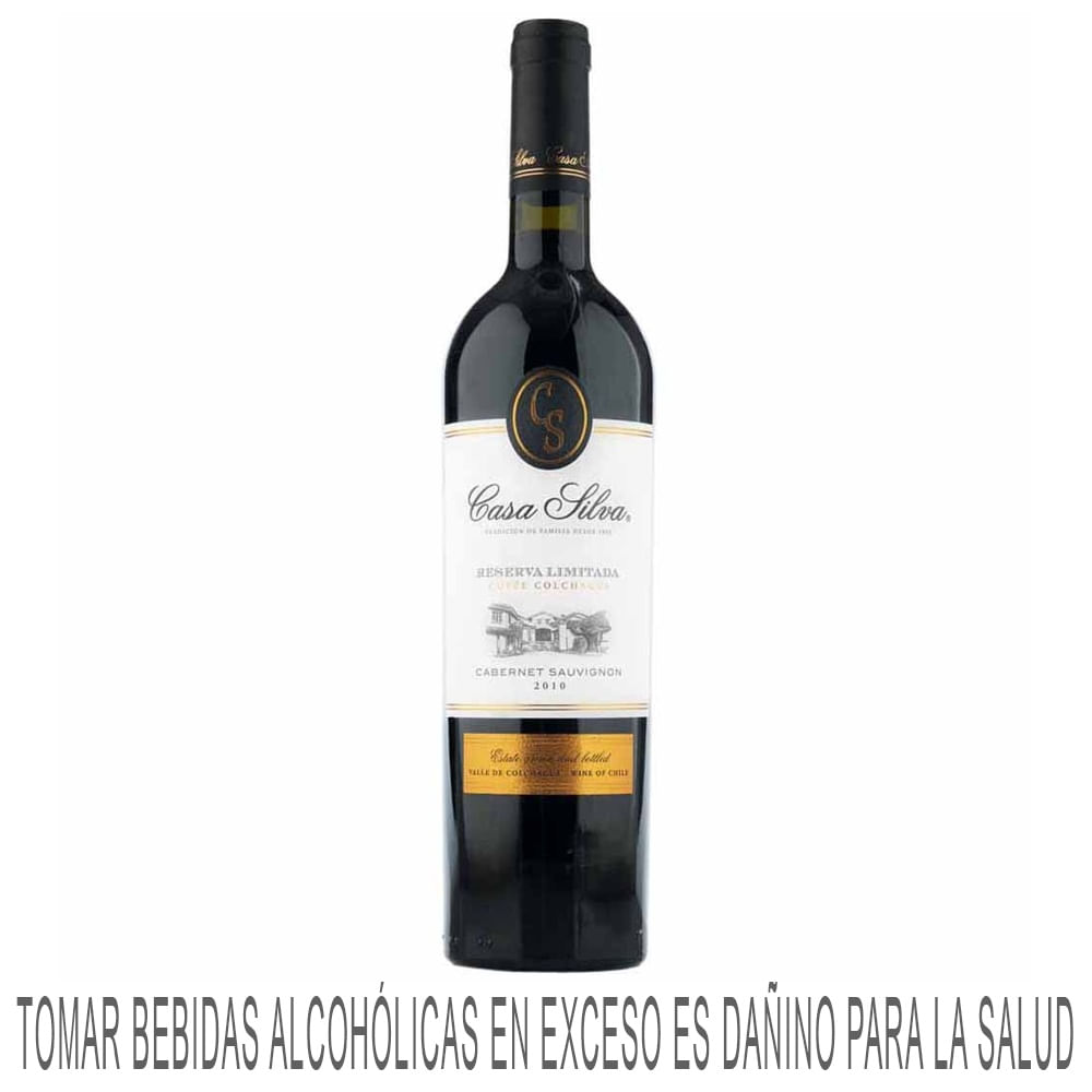 Vino Tinto CASA SILVA Reserva Limitada Cabernet Sauvignon Botella 750ml