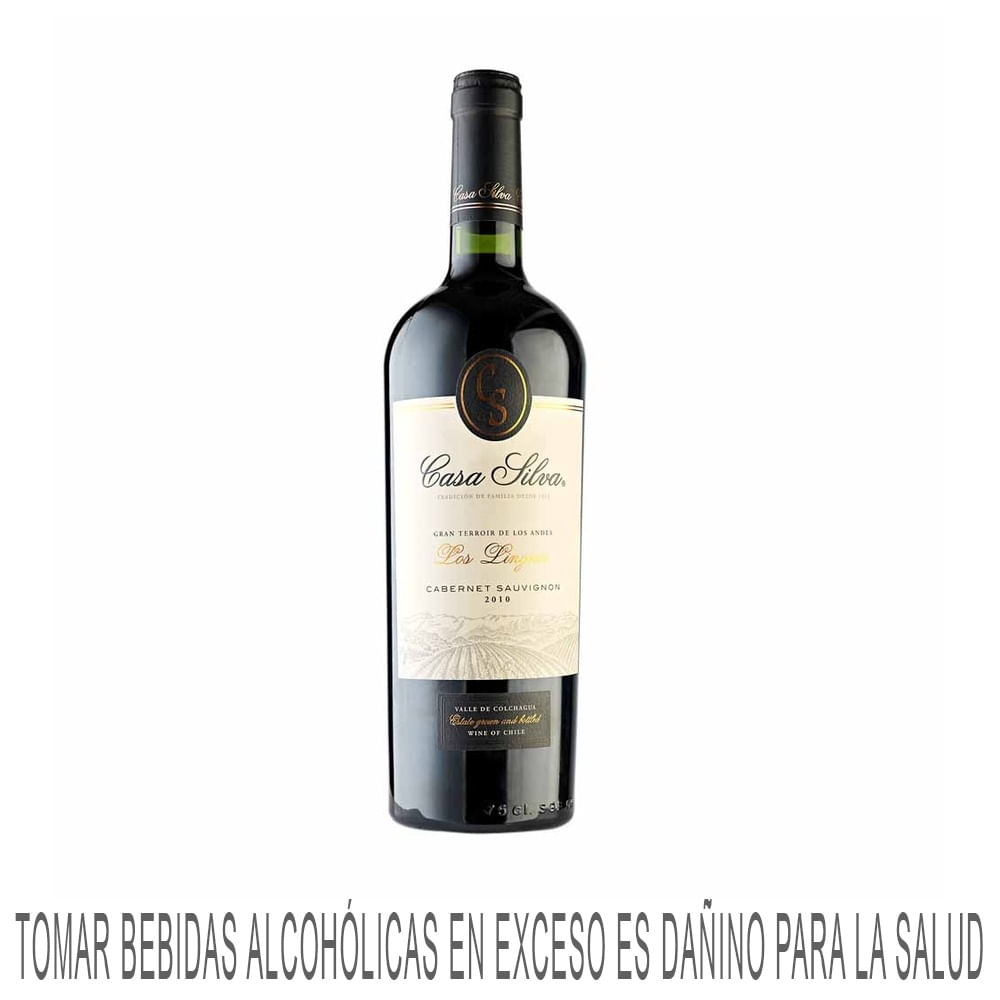 Vino Tinto CASA SILVA Los Lingues Cabernet Sauvignon Botella 750ml