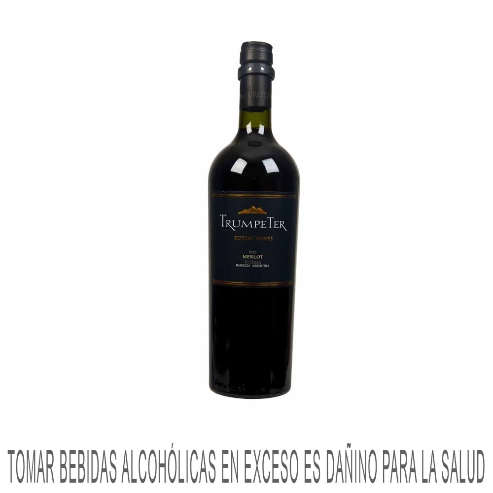 Vino Tinto TRUMPETER Clásico Merlot Botella 750ml
