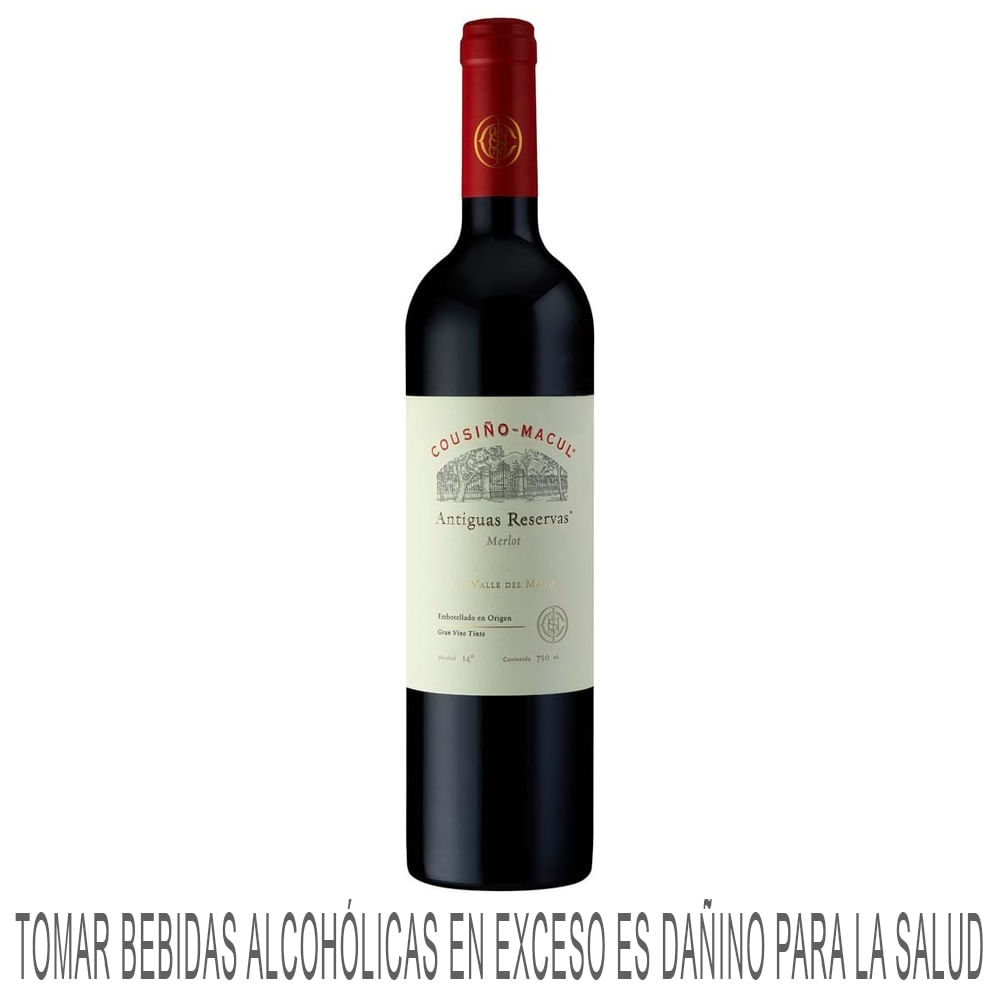 Vino Tinto COUSIÑO MACUL Antiguas Reservas Merlot Botella 750ml