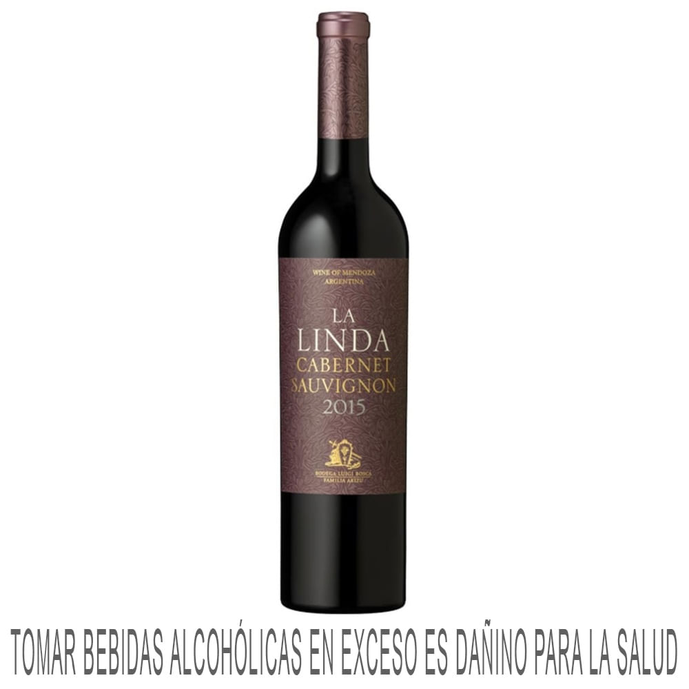 Vino Tinto LA LINDA Cabernet Sauvignon Botella 750ml