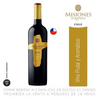 Vino Tinto MISIONES DE RENGO Reserva Cabernet Sauvignon Botella 750ml