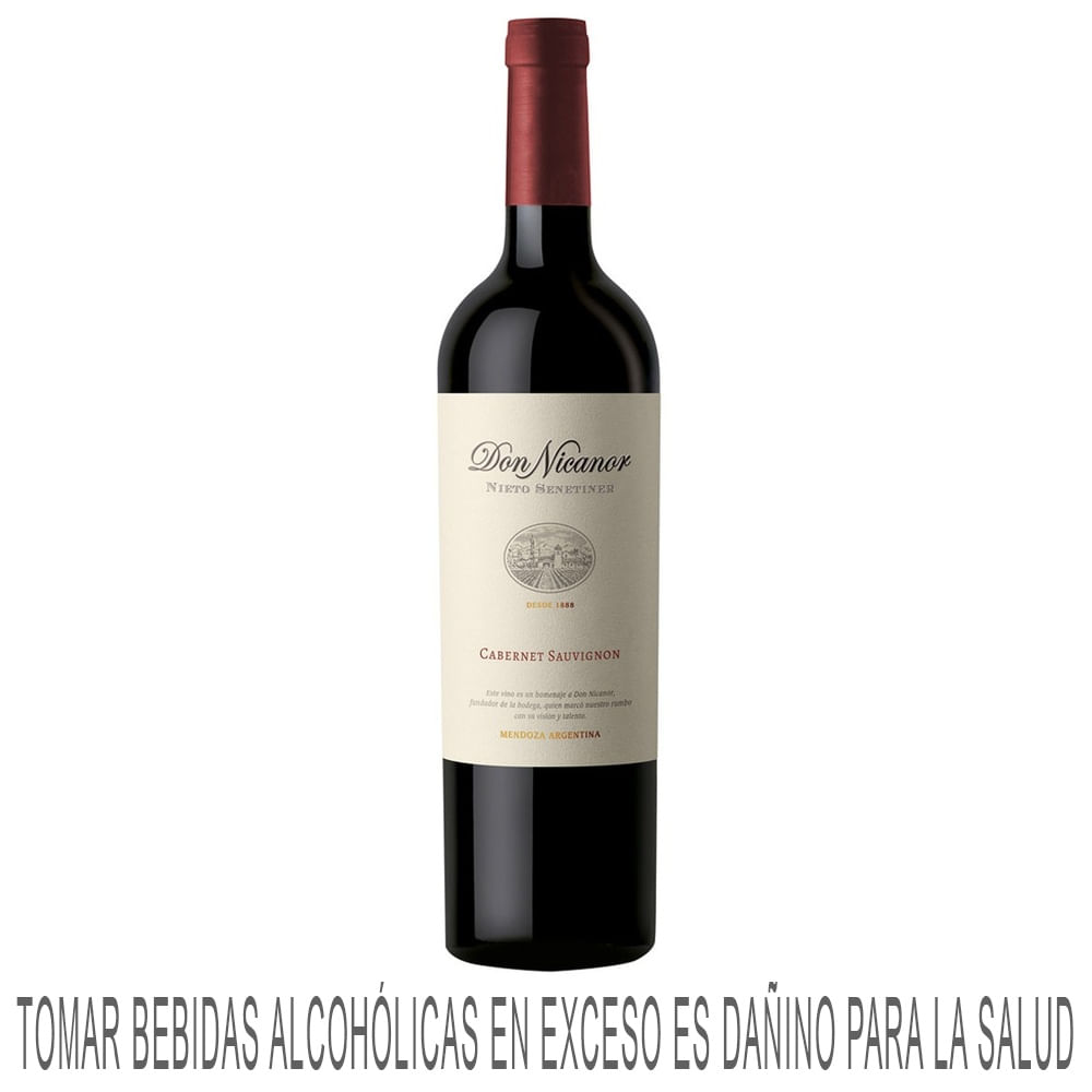 Vino Tinto DON NICANOR Nieto Senetiner Cabernet Sauvignon Botella 750ml