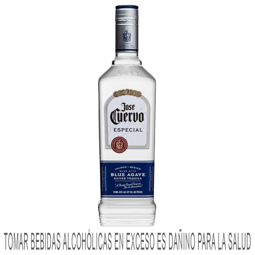 Tequila JOSÉ CUERVO Especial Silver Botella 750ml