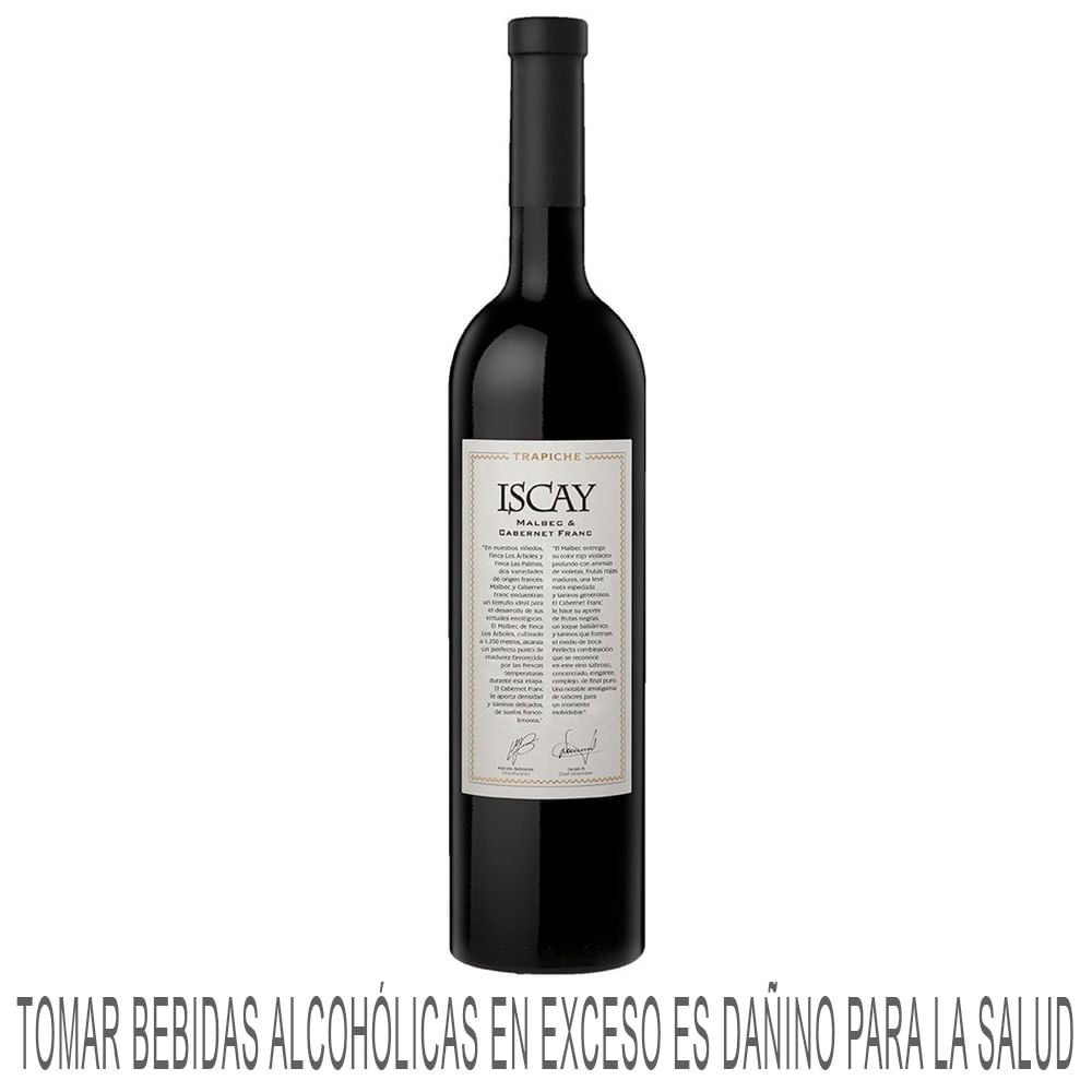Vino Tinto TRAPICHE Iscay Malbec & Cabernet Franc Botella 750ml
