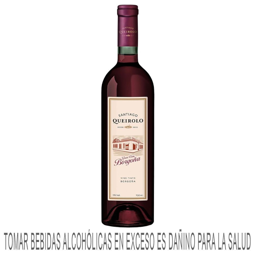 Vino Tinto SANTIAGO QUEIROLO Gran Borgoña Botella 750ml