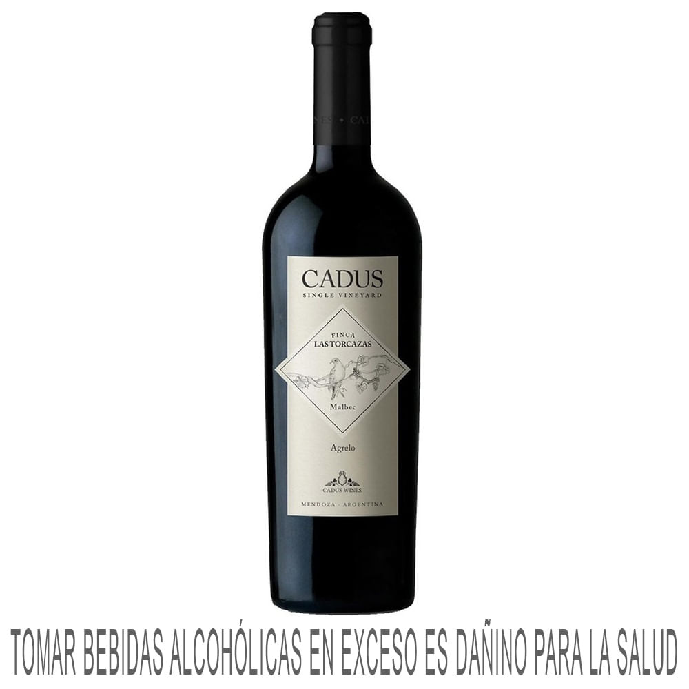Vino Tinto CADUS Finca Las Torcazas Malbec Botella 750ml