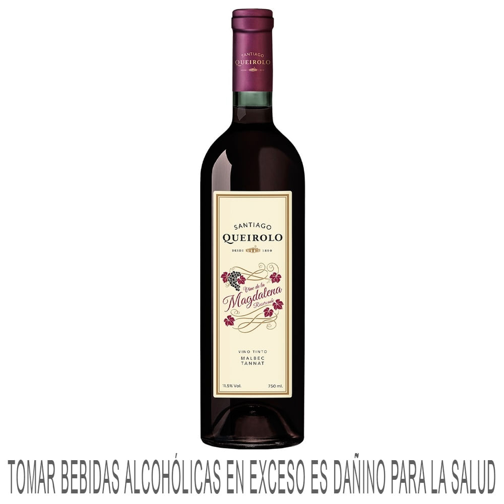 Vino Tinto SANTIAGO QUEIROLO Magdalena Reserva Botella 750ml