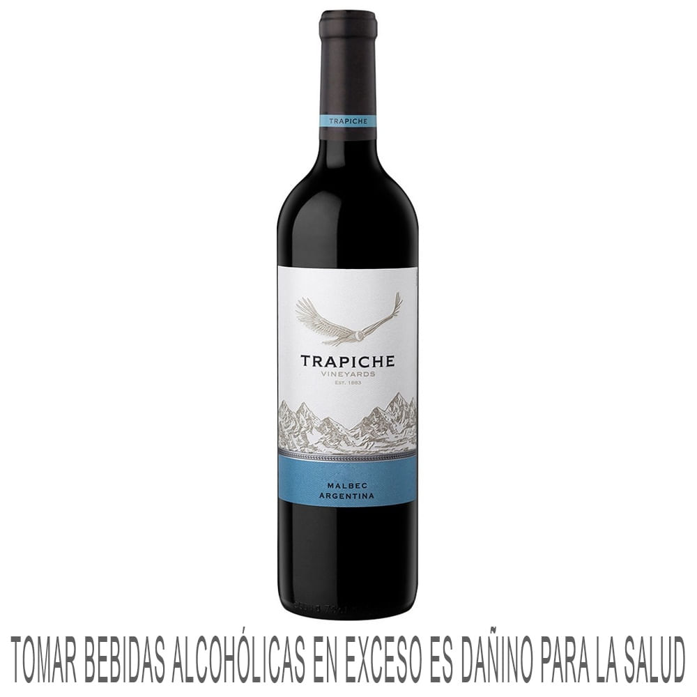 Vino Tinto TRAPICHE Vineyards Malbec Botella 750ml
