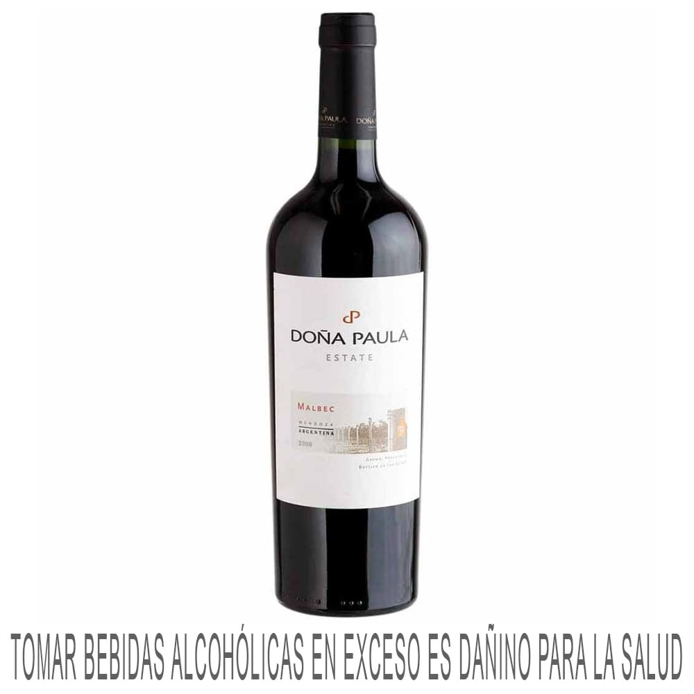Vino Tinto DOÑA PAULA Estate Malbec Botella 750ml
