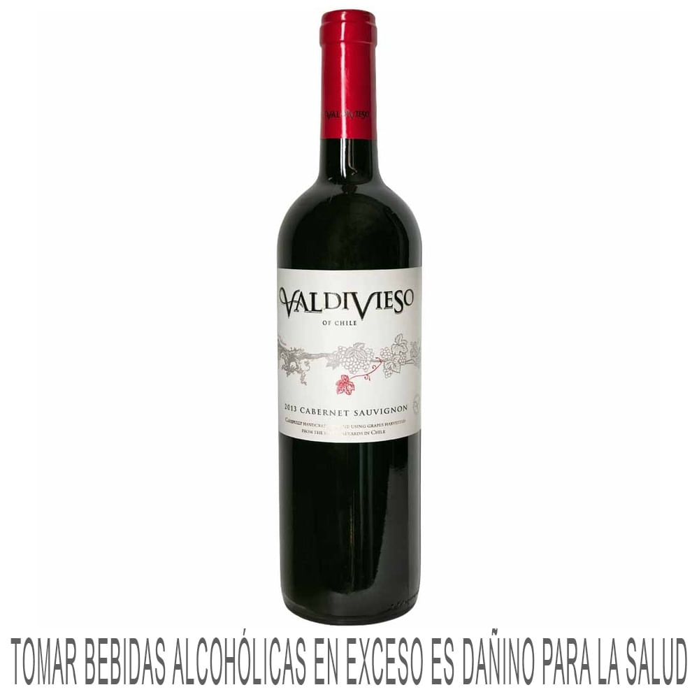 Vino Tinto VALDIVIESO Cabernet Sauvignon Botella 750ml