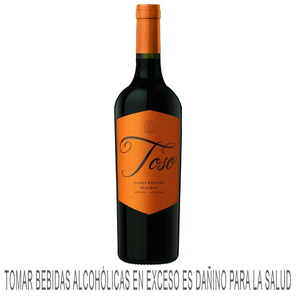 Vino Tinto PASCUAL TOSO Malbec Botella 750ml