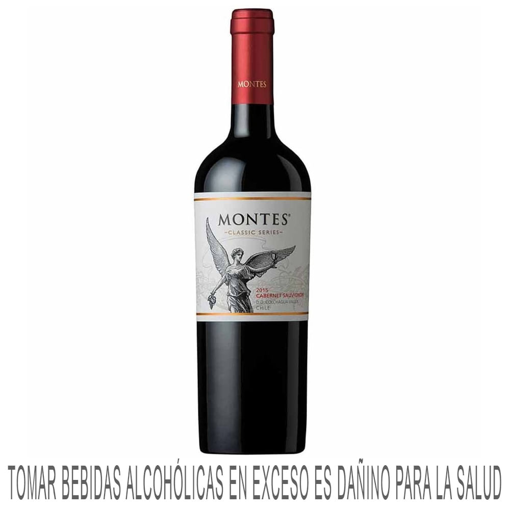 Vino Tinto MONTES Classic Series Reserva Cabernet Sauvignon Botella 750ml