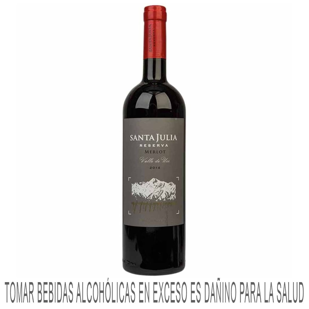 Vino Tinto SANTA JULIA Reserva Merlot Botella 750ml