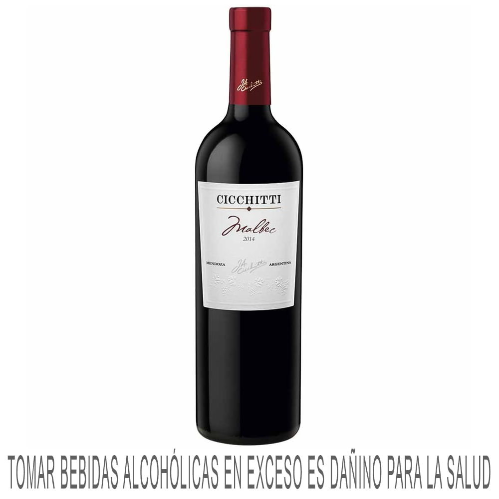 Vino Tinto CICCHITTI Malbec Botella 750ml