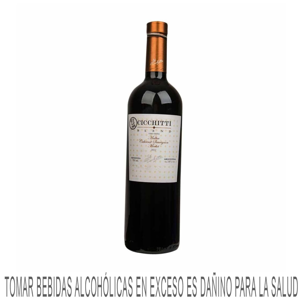 Vino Tinto CICCHITTI Blend Malbec Cabernet Sauvignon Merlot Botella 750ml