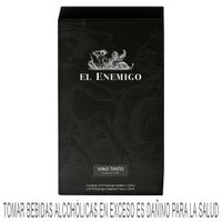 Pack EL ENEMIGO Vino Tinto Malbec Botella 750ml + Vino Tinto Carbenet Franc Botella 750ml