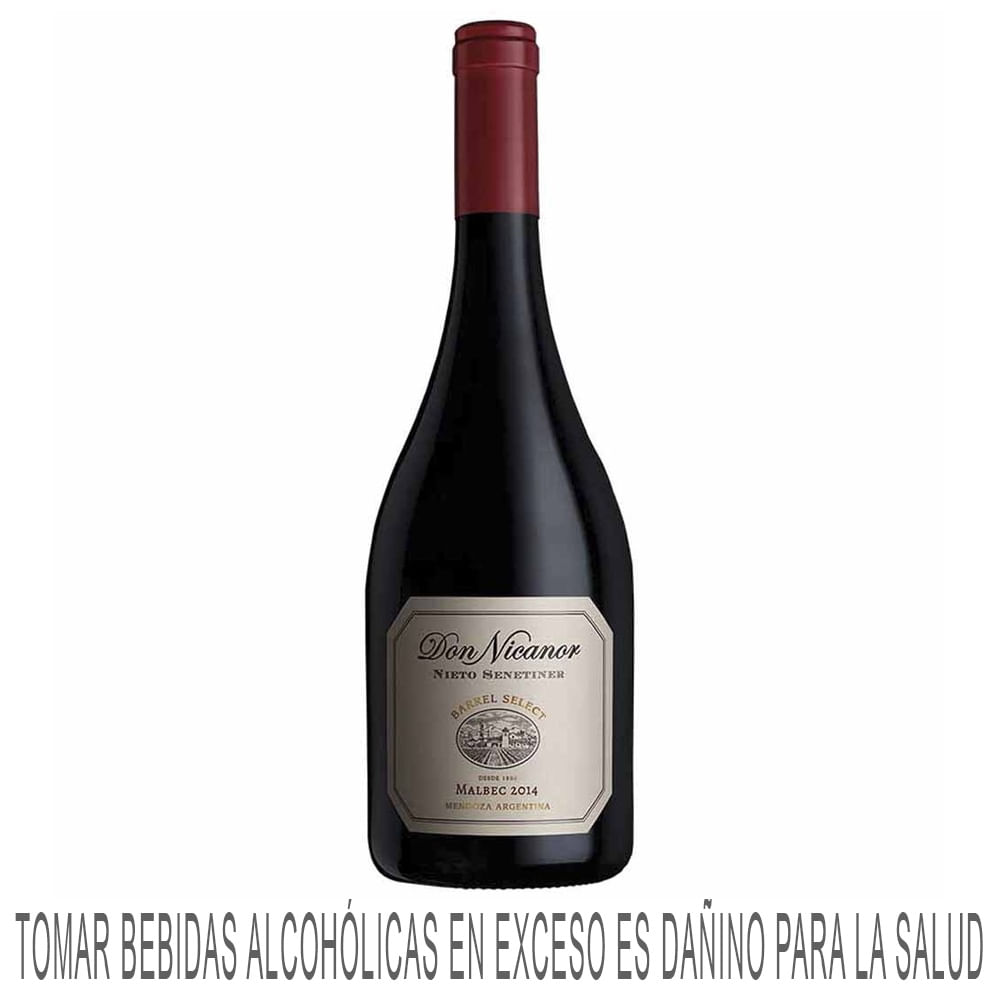 Vino Tinto DON NICANOR Barrel Select Malbec Botella 750ml