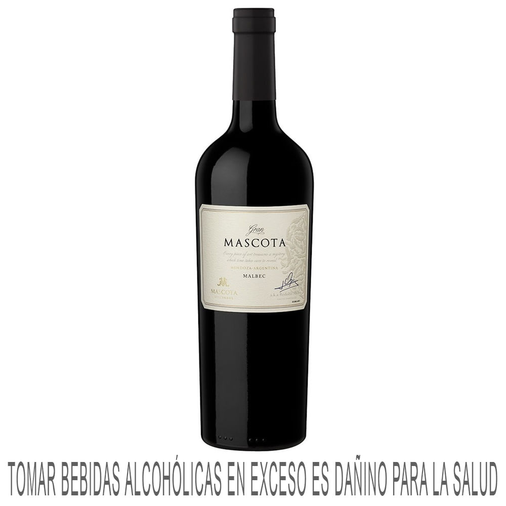 Vino Tinto GRAN MASCOTA Malbec Botella 750ml