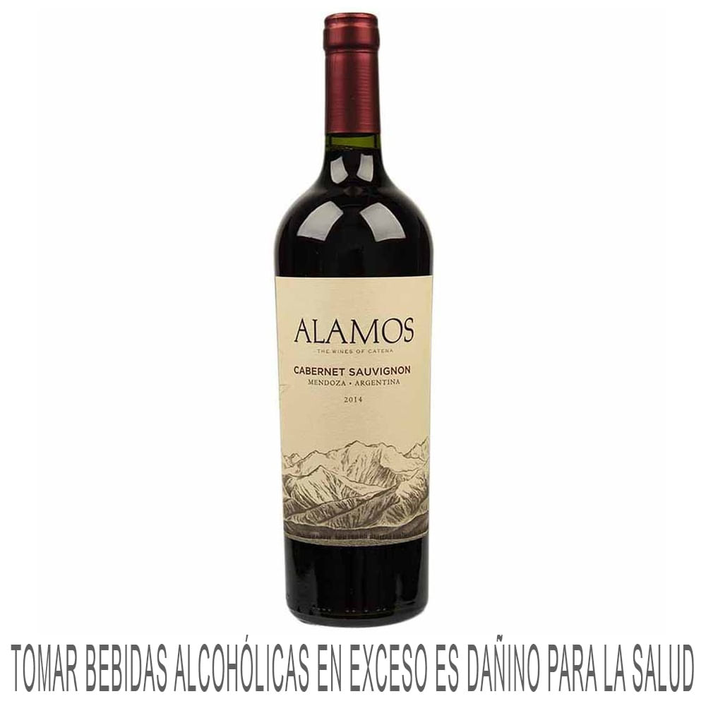 Vino Tinto ALAMOS Cabernet Sauvignon Botella 750ml