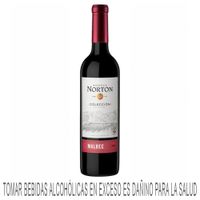 Vino Tinto NORTON Colección Varietales Malbec Botella 750ml