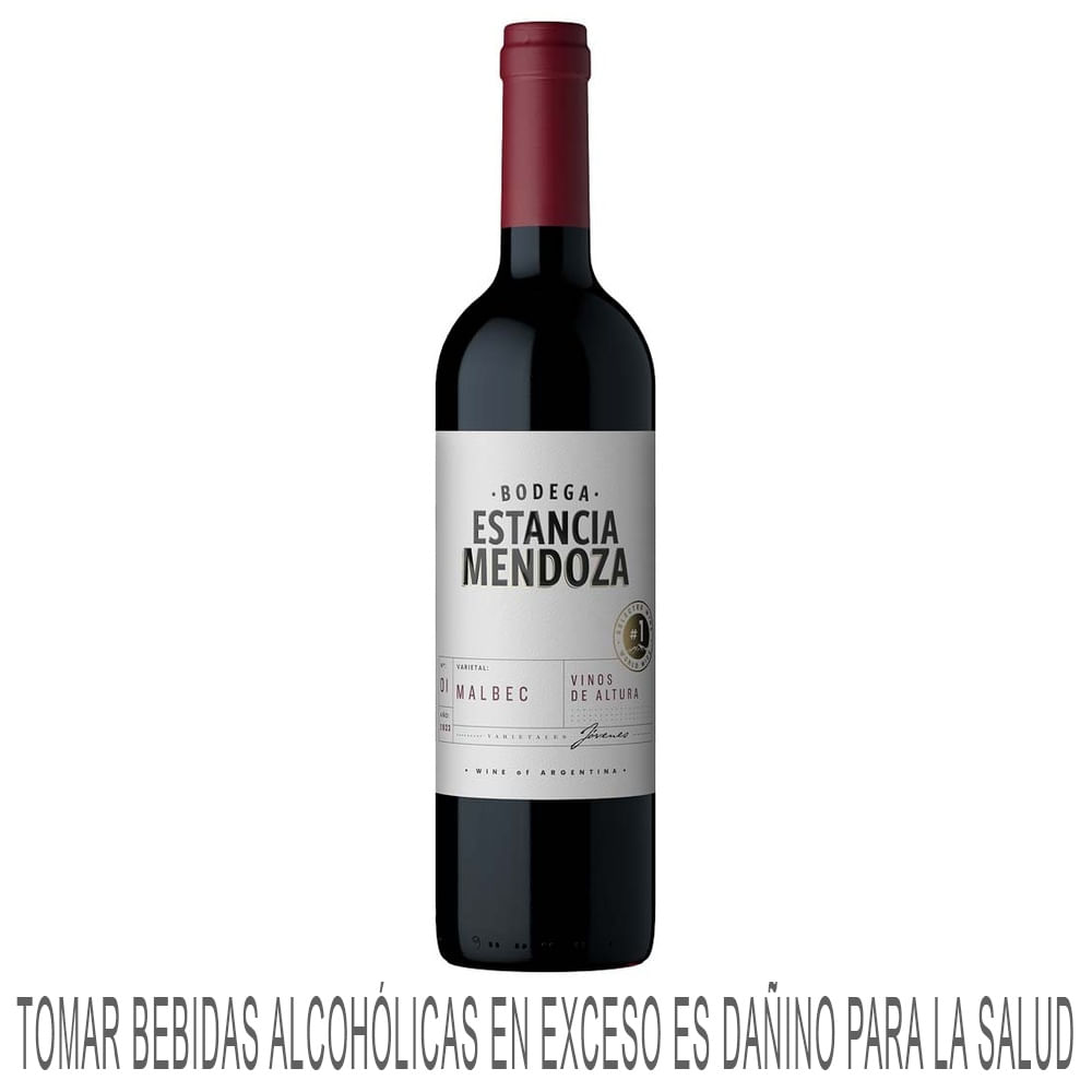 Vino Tinto ESTANCIA MENDOZA Malbec Botella 750ml