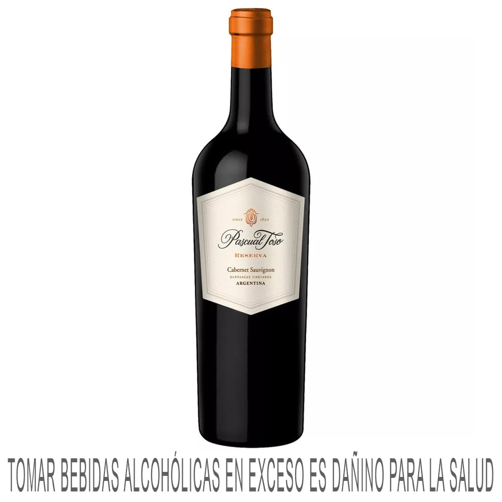 Vino Tinto PASCUAL TOSO Reserva Cabernet Sauvignon Botella 750ml