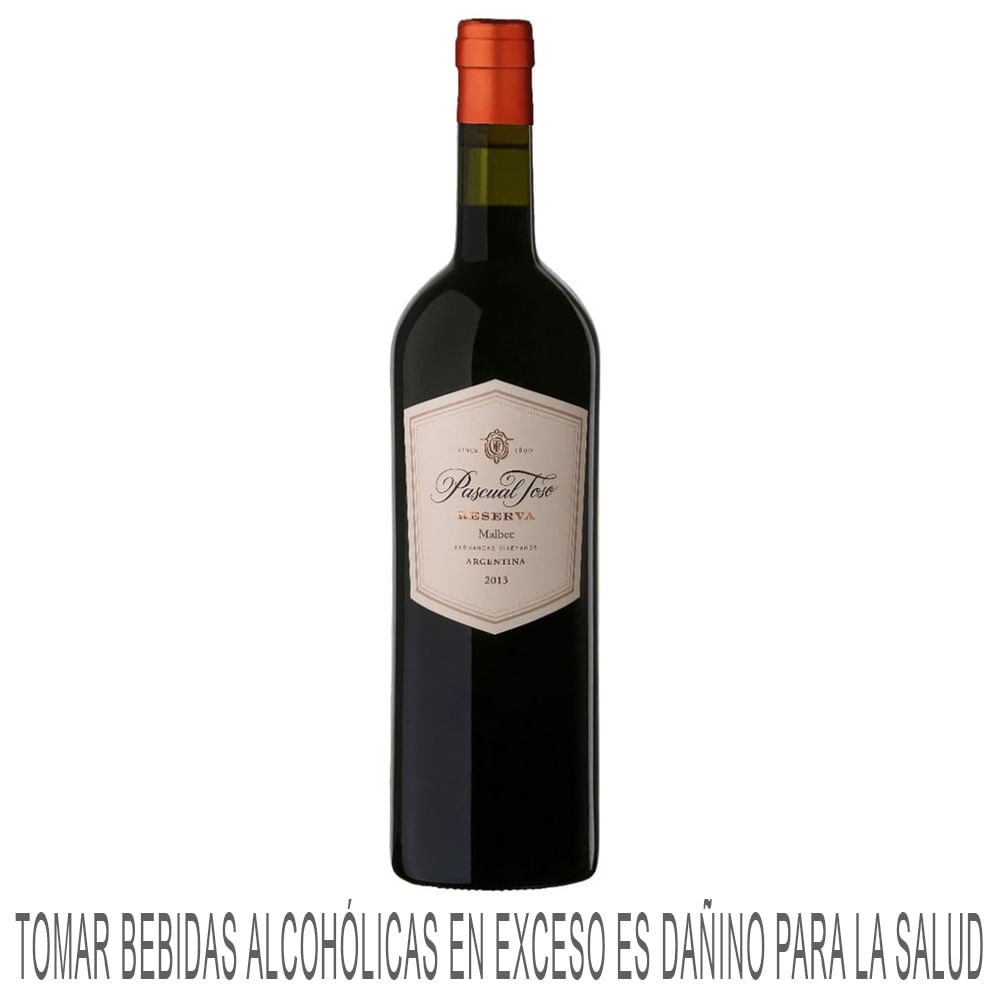 Vino Tinto PASCUAL TOSO Reserva Malbec Botella 750ml