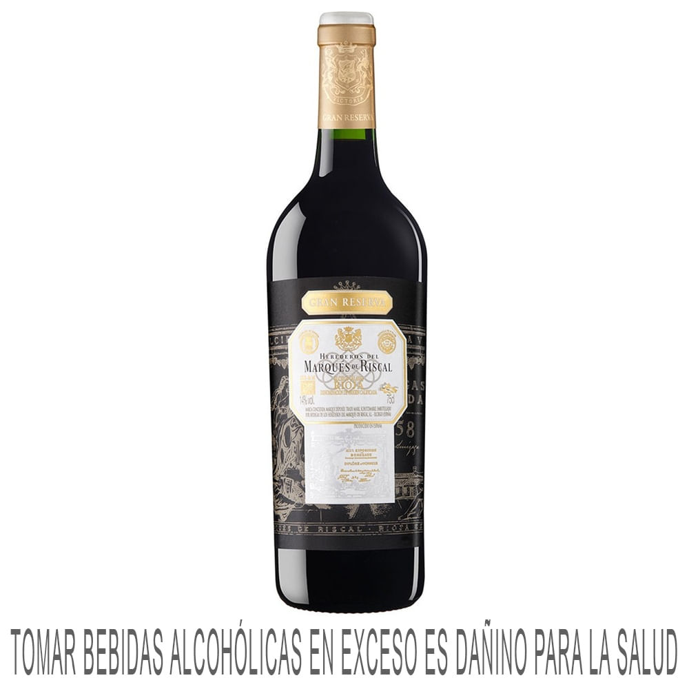 Vino Tinto MARQUÉS DE RISCAL Herederos Gran Reserva Tinto 750ml