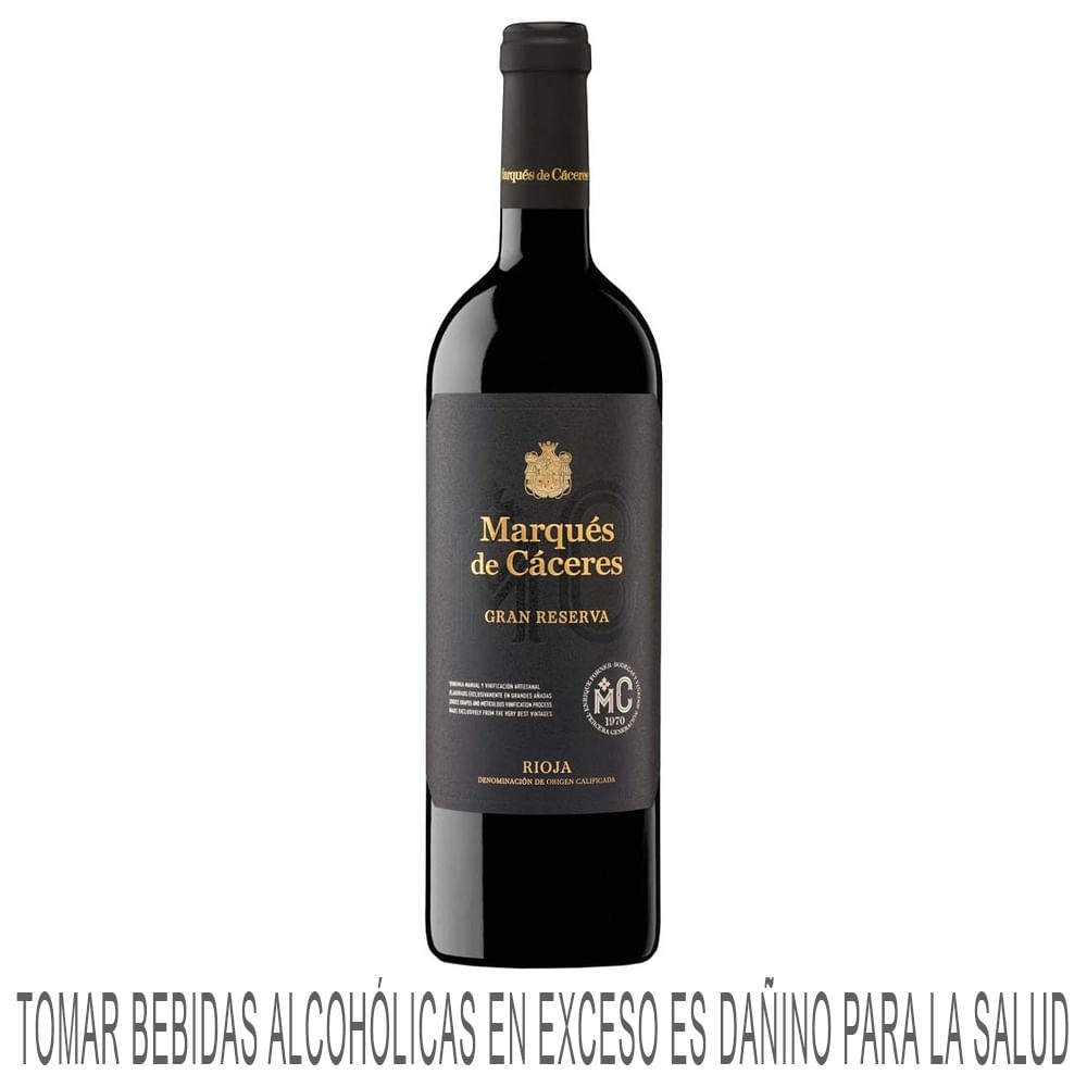 Vino Tinto MARQUÉS DE CÁCERES Gran reserva Botella 750Ml