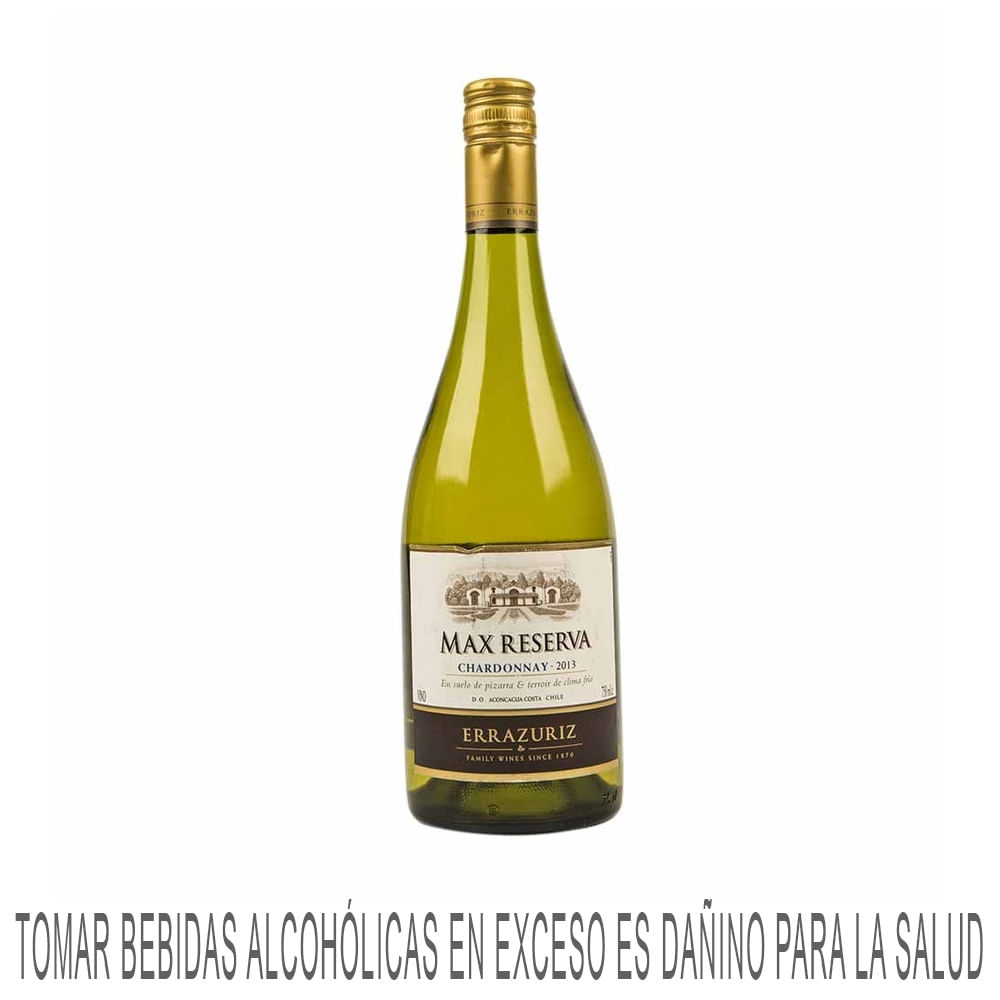 Vino Blanco ERRAZURIZ Max Reserva Chardonnay Botella 750ml