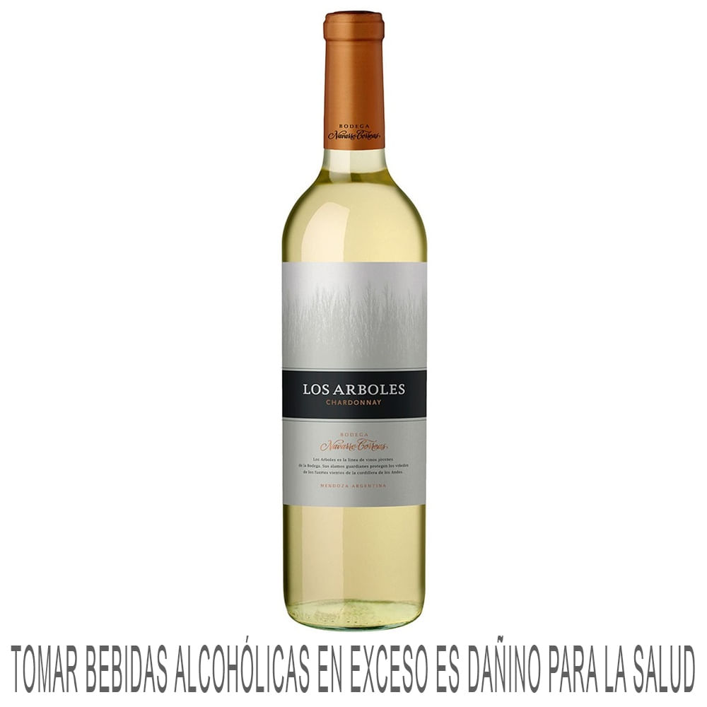 Vino Blanco NAVARRO CORREAS Los Árboles Chardonnay Botella 750ml