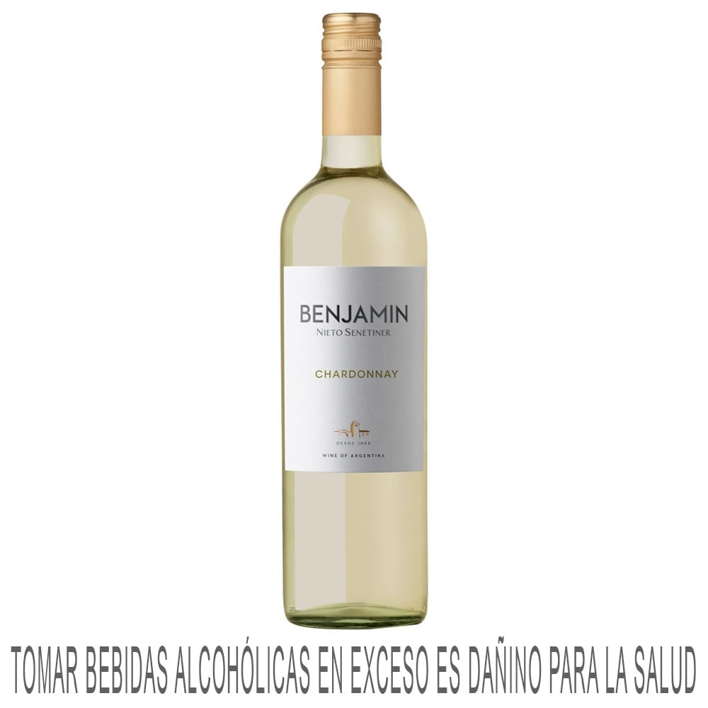 Vino Blanco NIETO SENETINER BENJAMIN Chardonnay Botella 750ml