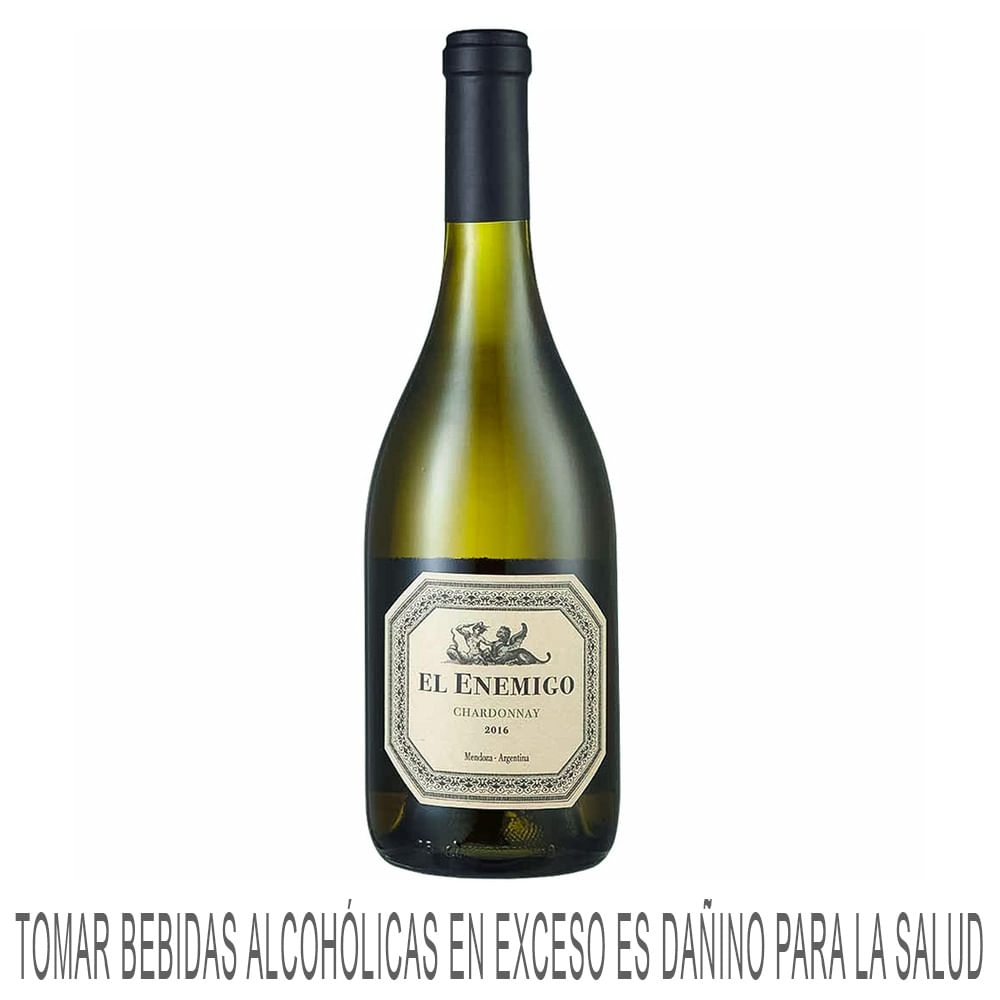Vino Blanco EL ENEMIGO Chardonnay Botella 750ml