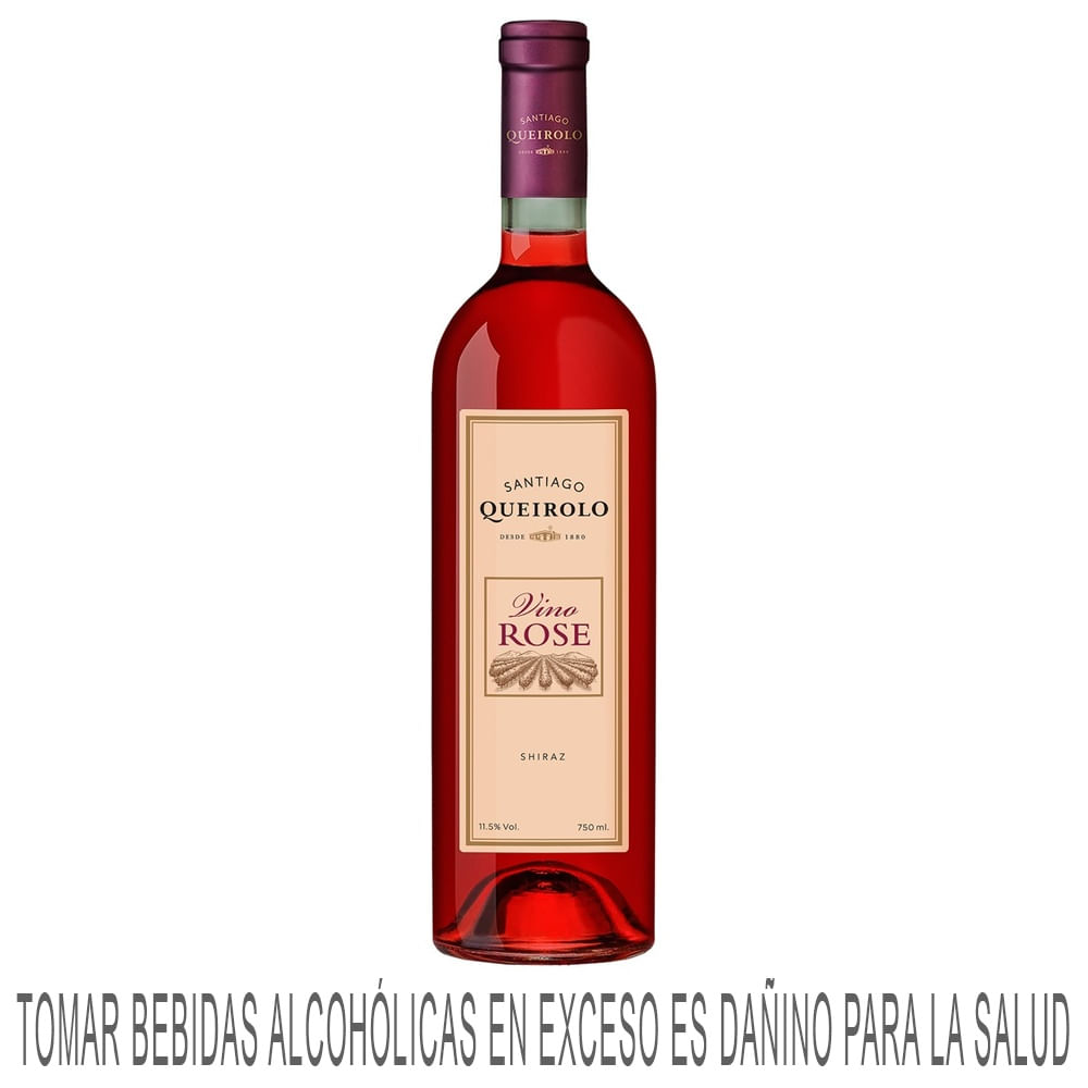 Vino Rosé SANTIAGO QUEIROLO Semiseco Botella 750ml