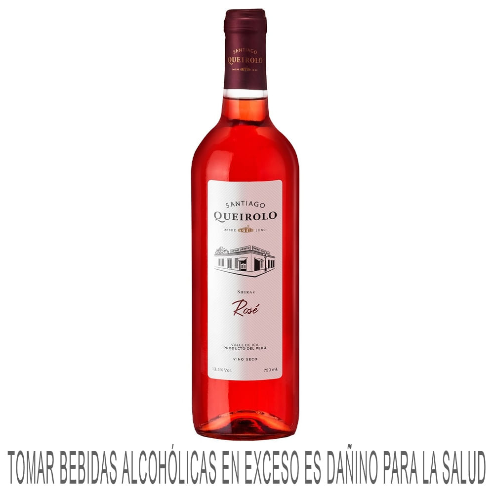 Vino Rosé SANTIAGO QUEIROLO Shiraz Botella 750ml