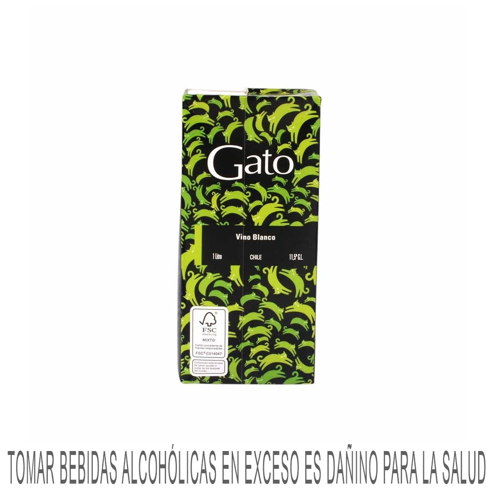 Vino Blanco GATO Caja 1L