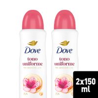Desodorante para Mujer en Aerosol DOVE Dermo Aclarant Frasco 90ml Paquete 2un