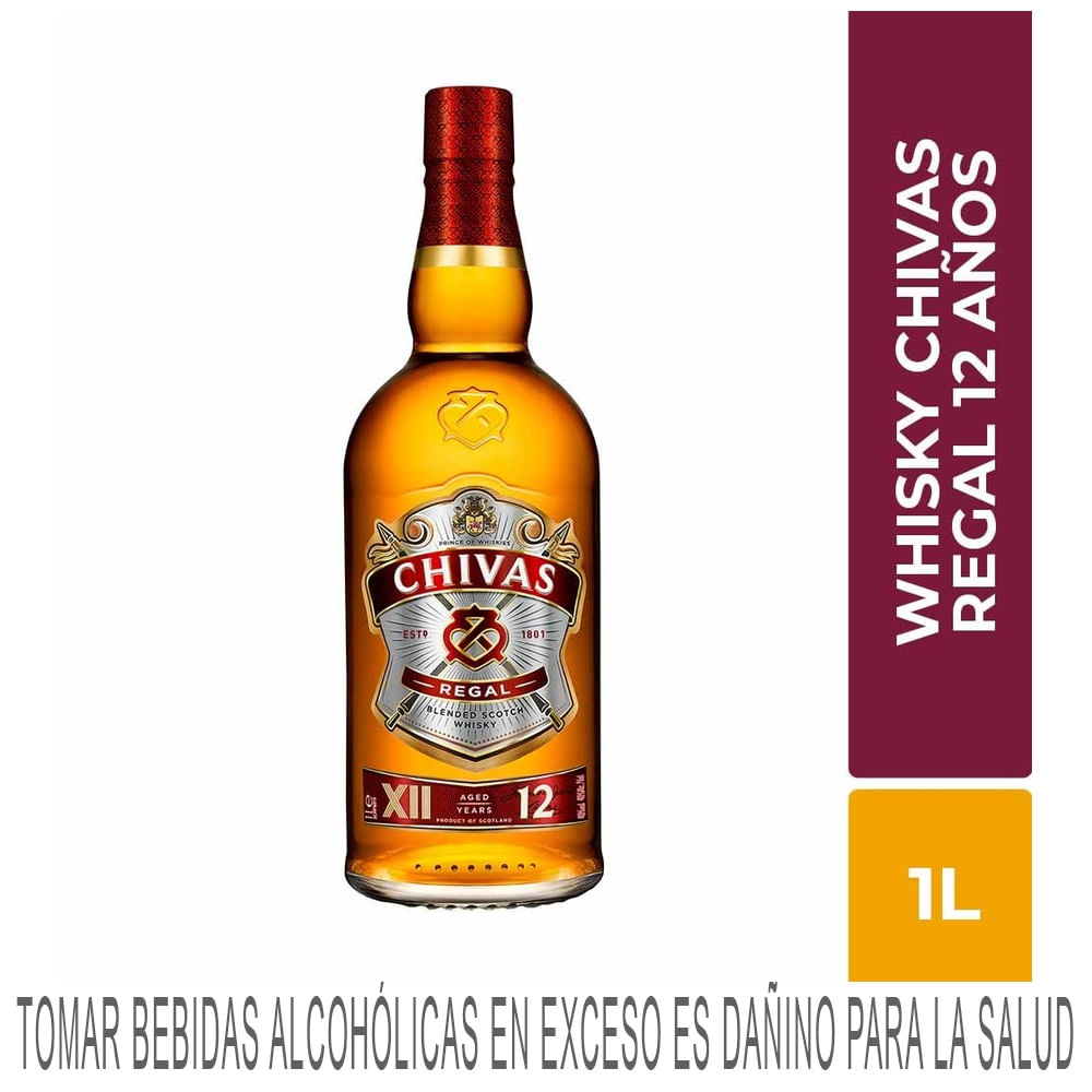 Whisky CHIVAS REGAL 12 Años Botella 1L