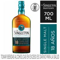 Whisky SINGLETON Single Malt 18 Años Botella 700ml