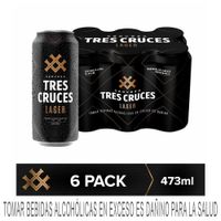 Cerveza TRES CRUCES Lata 473ml Pack 6un